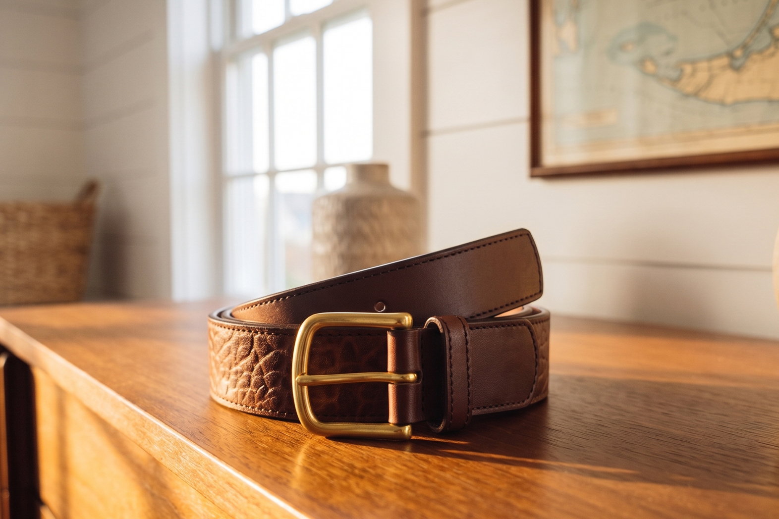 Leather Tab Belt